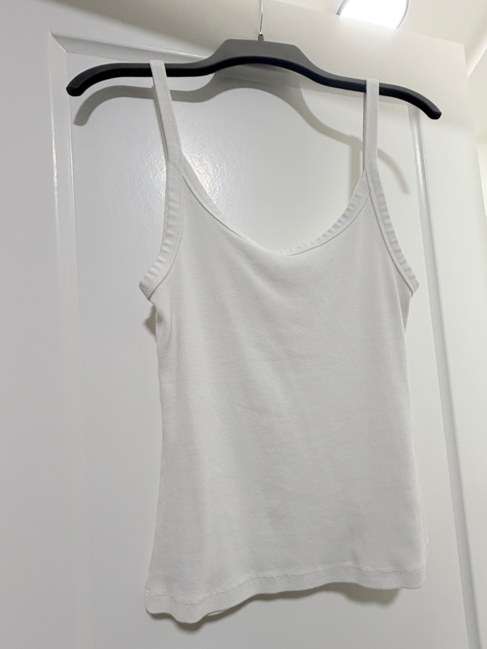 H&M White Women's Slim Camisole Tank Top